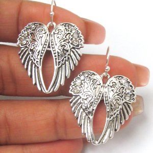 Angel Wing Fashion Earrings Womens Hanging Dangle